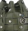 Vittoria Gotti Modna Torebka Skórzana Unikatowy Shopper Made in Italy Zielona